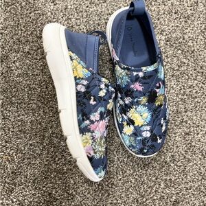 Vera Bradley Floral Slip-On Flats - Blue, Yellow, Pink, White